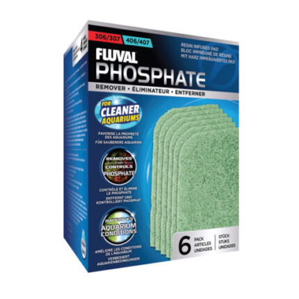 Fluval Phosphate Remover for 306/406, 307/407 Canister Filter, 6-Pack – A261