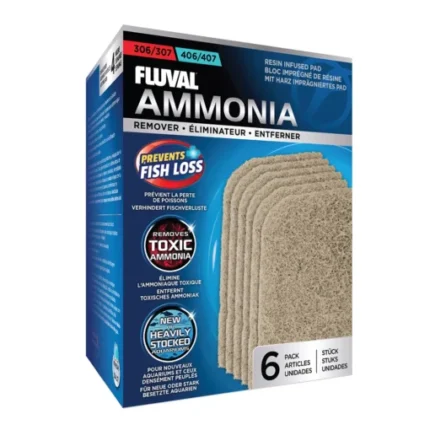 Ammonia Remover for 306/406, 307/407 Canister Filter, 6-Pack